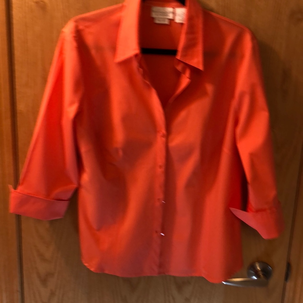 Coral blouse